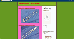 Desktop Screenshot of kalung-gelang-cantik-murah.blogspot.com