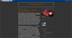 Desktop Screenshot of menstyleblog.blogspot.com