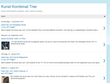 Tablet Screenshot of kunst-kombinat-trier.blogspot.com