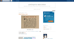 Desktop Screenshot of antiquerecipes.blogspot.com