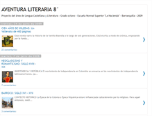 Tablet Screenshot of literaturacolombiana8.blogspot.com