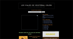 Desktop Screenshot of losviajesdecristobalcolon.blogspot.com