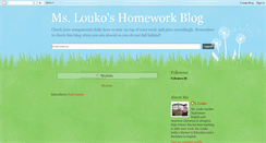 Desktop Screenshot of msloukoshomework.blogspot.com