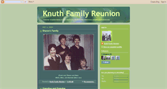 Desktop Screenshot of knuthfamilyreunion.blogspot.com