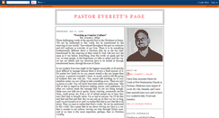 Desktop Screenshot of pastoreverett.blogspot.com