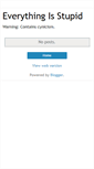 Mobile Screenshot of everything-is-stupid.blogspot.com