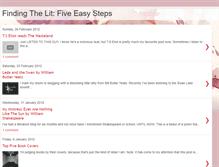 Tablet Screenshot of findingthelit.blogspot.com