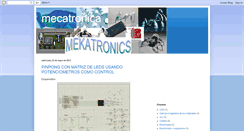 Desktop Screenshot of mekatronics.blogspot.com