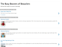 Tablet Screenshot of beauclercbeavers.blogspot.com