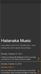 Mobile Screenshot of hatanakamusic.blogspot.com