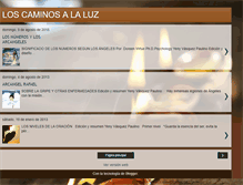 Tablet Screenshot of loscaminosalaluz.blogspot.com