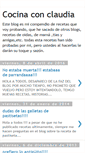 Mobile Screenshot of cocinaconclaudia.blogspot.com