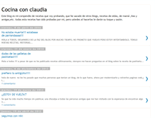 Tablet Screenshot of cocinaconclaudia.blogspot.com