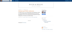 Desktop Screenshot of buchundbillig.blogspot.com