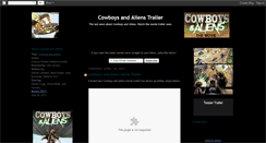 Desktop Screenshot of cowboys-and-aliens-movie-trailer.blogspot.com