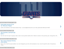 Tablet Screenshot of newyorkgiants101.blogspot.com