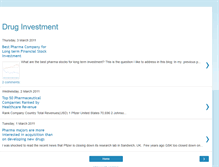 Tablet Screenshot of drug-investment.blogspot.com