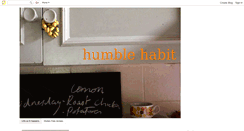 Desktop Screenshot of humblehabit.blogspot.com