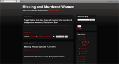 Desktop Screenshot of missingwomen.blogspot.com