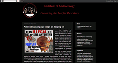 Desktop Screenshot of instituteofarchaeologynich.blogspot.com