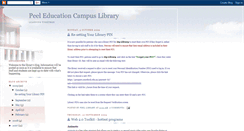 Desktop Screenshot of peelcampuslibrary.blogspot.com