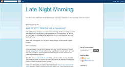 Desktop Screenshot of latenightmorning.blogspot.com
