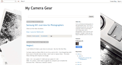 Desktop Screenshot of mycameragear.blogspot.com