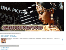 Tablet Screenshot of clasesdebollywood.blogspot.com