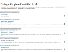 Tablet Screenshot of ecologiacuautitlanizcalli.blogspot.com