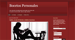 Desktop Screenshot of bocetospersonales.blogspot.com