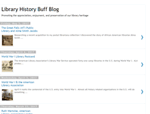 Tablet Screenshot of libraryhistorybuff.blogspot.com