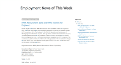 Desktop Screenshot of employmentnewsweekly.blogspot.com