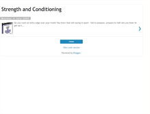 Tablet Screenshot of conditioningandstrength.blogspot.com