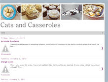 Tablet Screenshot of catsandcasseroles.blogspot.com