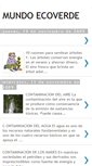 Mobile Screenshot of mundoecoverde.blogspot.com