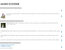 Tablet Screenshot of mundoecoverde.blogspot.com