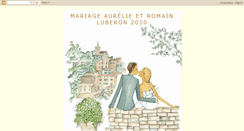 Desktop Screenshot of mariageaurelieetromain.blogspot.com