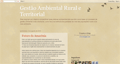 Desktop Screenshot of gestaoambientalrural.blogspot.com