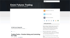 Desktop Screenshot of emini-chart-trading.blogspot.com