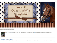 Tablet Screenshot of cj-queenofthecowgirls.blogspot.com