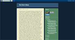 Desktop Screenshot of noonesrose.blogspot.com