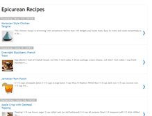 Tablet Screenshot of epicureanrecipes.blogspot.com