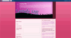 Desktop Screenshot of lovelyhill.blogspot.com