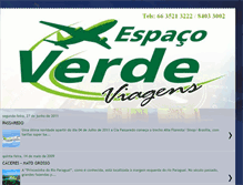 Tablet Screenshot of espacoverdeviagens.blogspot.com