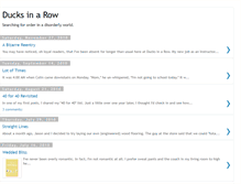 Tablet Screenshot of laurelsducksinarow.blogspot.com