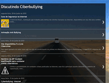 Tablet Screenshot of discutindociberbullying.blogspot.com