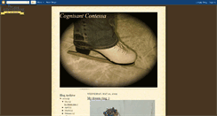 Desktop Screenshot of cognisantcontessa.blogspot.com
