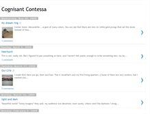 Tablet Screenshot of cognisantcontessa.blogspot.com