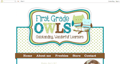 Desktop Screenshot of firstgradeowls.blogspot.com