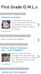 Mobile Screenshot of firstgradeowls.blogspot.com